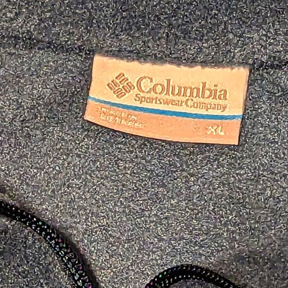 Columbia Green Full Zip Classic Fitted Fleece Lightweight Jacket Sweatshirt NWOT - Picture 4 of 4